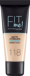 Εικόνα της Maybelline Fit Me Matte & Poreless Foundation 118 Nude 30ml 30ml