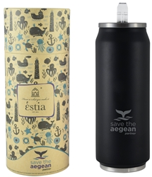 Εικόνα της Estia Travel Cup Save The Aegean Black 0.5lt