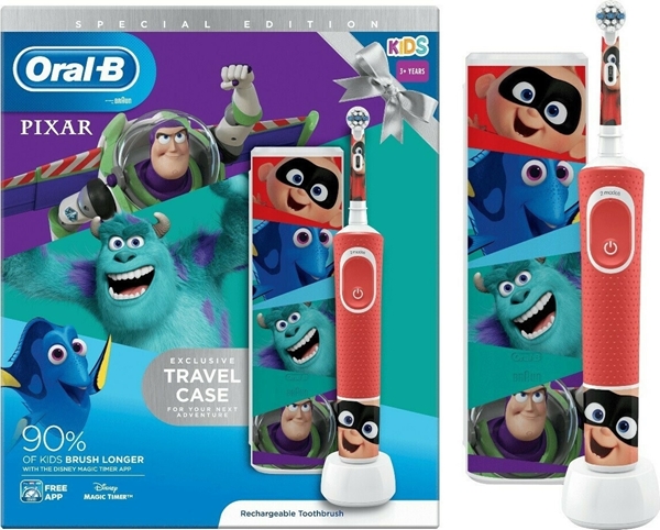 Εικόνα από Oral-B Eπαναφορτιζόμενη Oδοντόβουρτσα Vitality Kids Pixar 3+ +Travel Case