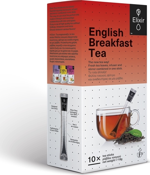 Εικόνα από Elixir English Breakfast Tea 18 ράβδοι τσαγιού x1.8gr