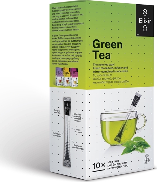 Εικόνα από Elixir Green Tea 18 ράβδοι τσαγιού x1.8gr