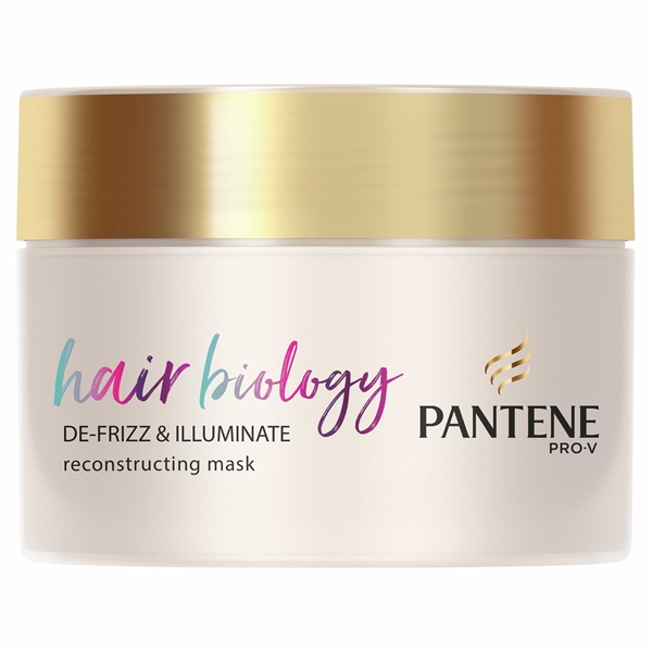 Εικόνα από Pantene Hair Biology Defrizz & Illuminate Mask Μάσκα Μαλλιών για τα Θαμπά Μαλλιά 160ml