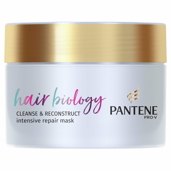 Εικόνα από Pantene Hair Biology Cleanse & Reconstruct Mask , Μάσκα για Ρίζες με Λιπαρότητα & Μαλλιά 160ml