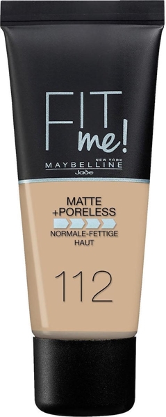 Εικόνα από Maybelline Fit Me Matte & Poreless Foundation  112 Soft Beige 30ml