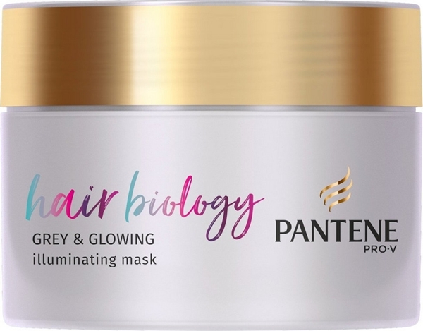 Εικόνα από Pantene Hair Biology Grey & Glowing Illuminating Mask Μάσκα Μαλλιών για Λευκά & Γκρίζα Μαλλιά 160ml