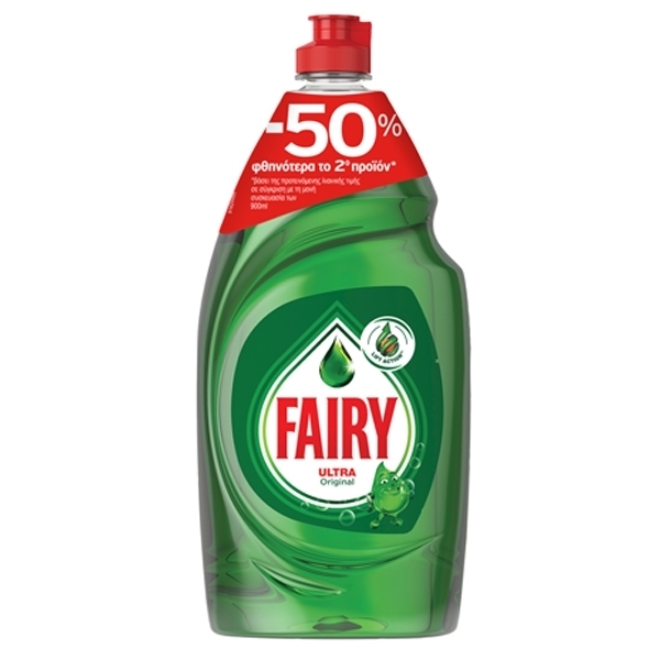 Εικόνα από Fairy Ultra Πιάτων Xεριού Regular 2Χ900ml (Το 2ο -50% Φθηνότερα)