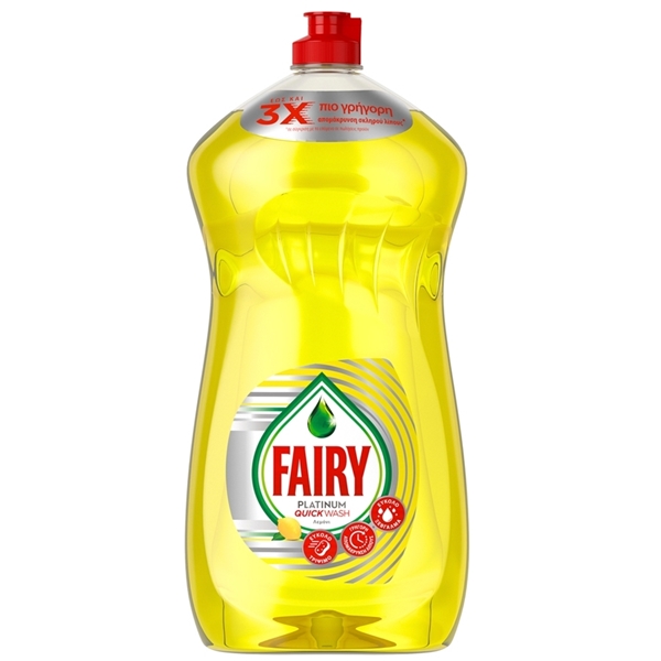 Εικόνα από Fairy Πιάτων Platinum Quickwash Xεριού Λεμόνι 1.2lt