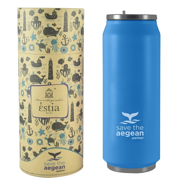 Εικόνα από Estia Travel Cup Save The Aegean Ocean Blue 0.5lt