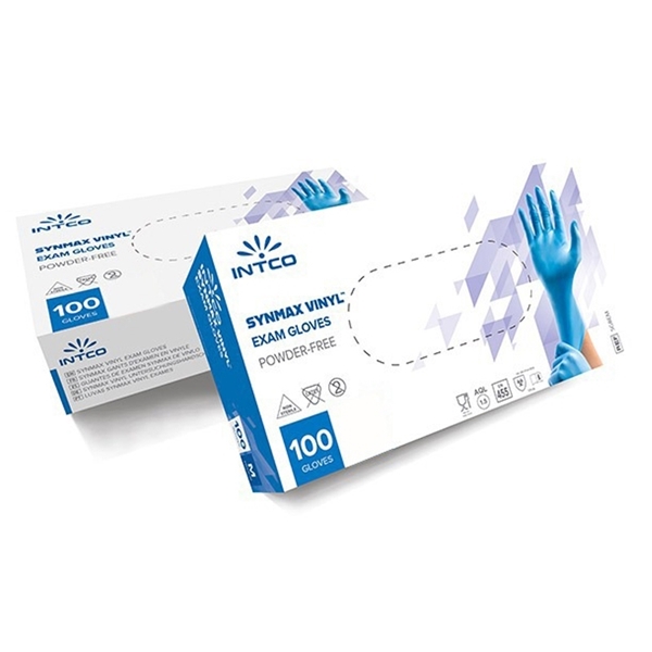 Εικόνα από Intco Synmax Vinyl Exam Gloves Βινυλίου Μπλε 100τμχ