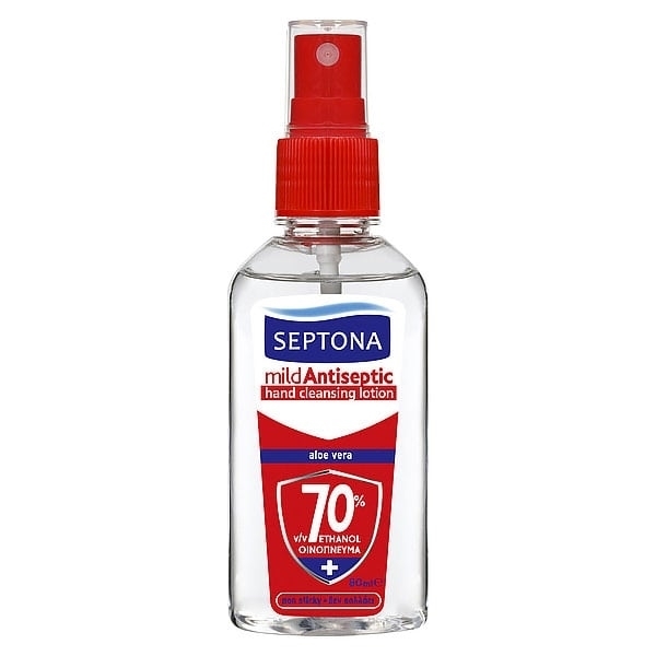 Εικόνα από Septona Lotion Καθαρισμού Χεριών με Αλόη Spray 80ml