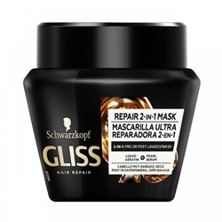 Εικόνα της Schwarzkopf Gliss Ultimate Repair Μάσκα για Πολύ Ταλαιπωρημένα Μαλλιά 300ml