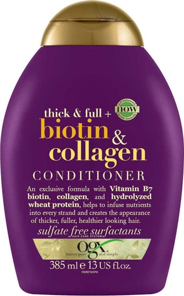 Εικόνα από Ogx Thick & Full + Biotin & Collagen Conditioner 385ml