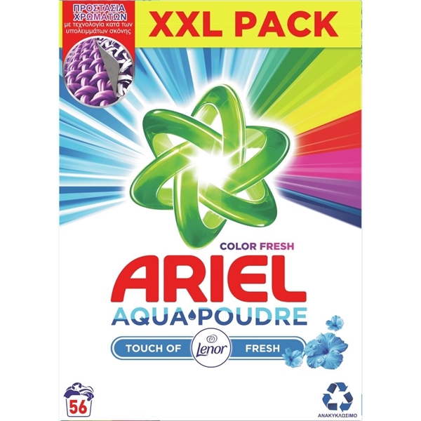 Εικόνα από Ariel Σκόνη Πλυντηρίου Touch of Lenor Color 56 Μεζούρες