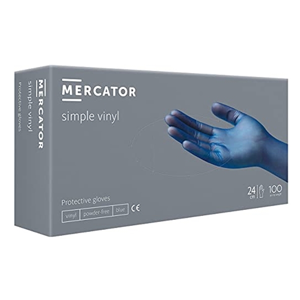 Εικόνα από Mercator Vinyl Powder Free Μπλε 100τμχ Medium