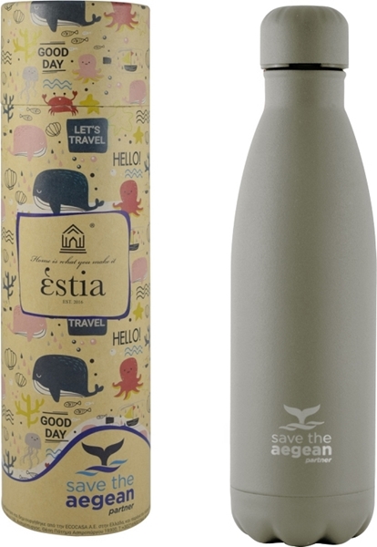 Εικόνα από Estia Travel Flask Save The Aegean Taupe 0.5lt