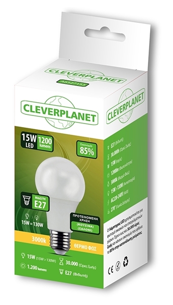 Εικόνα από Cleverplanet Λάμπα Led 15W/E27 Θερμό Φως