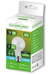 Εικόνα της Cleverplanet Λάμπα Led 7W/Β22 Ψυχρό Φως