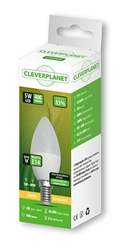 Εικόνα της Cleverplanet Κερί Led 5W/Ε14 Θερμό Φως