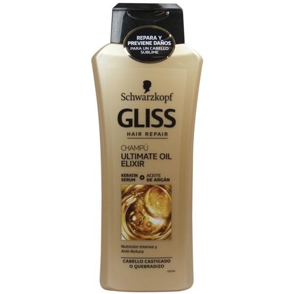 Εικόνα από Schwarzkopf Gliss Hair Repair with Liquid Keratin Ultimate Oil Elixir Shampoo 400ml