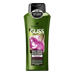 Εικόνα της Schwarzkopf Gliss Kur Hair Repair Bio-Tech Restore Rich Shampoo 400ml
