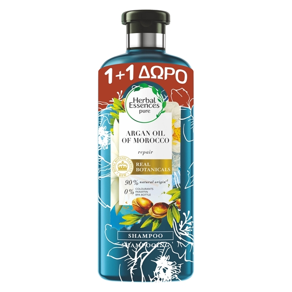 Εικόνα από Herbal Εssences Σαμπουάν Argan Oil 400ml+400ml Δώρο