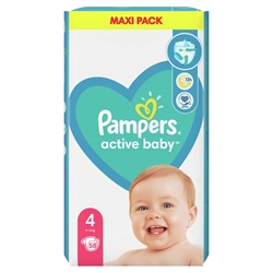 Εικόνα της Pampers Αctive Βaby No4 (9-14kg) Συσκ. 58 Tεμαχίων Maxi