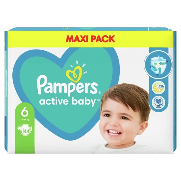 Εικόνα από Pampers Αctive Βaby Νο6 (13-18kg) Συσκ.44 Tεμαχίων Maxi