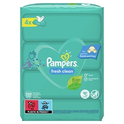 Εικόνα της Pampers Wipes Fresh 4 Χ 80 Tεμαχίων