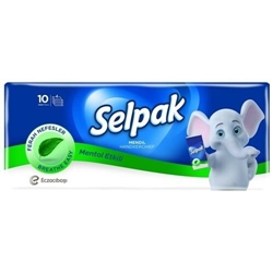 Εικόνα της Selpak Χαρτομάντηλα 10Τεμ Menthol 4Φυλλο