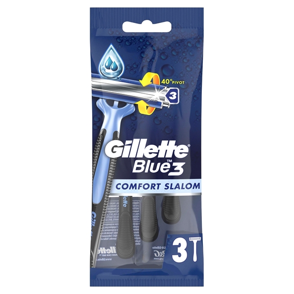 Εικόνα από Gillette Blue 3 Slalom Blister Ξυραφάκια μιας Χρήσης 3τμχ