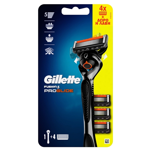 Εικόνα από Gillette Aνταλλακτικά Proglide Blister 4 Τεμαχίων + Δώρο Λαβή