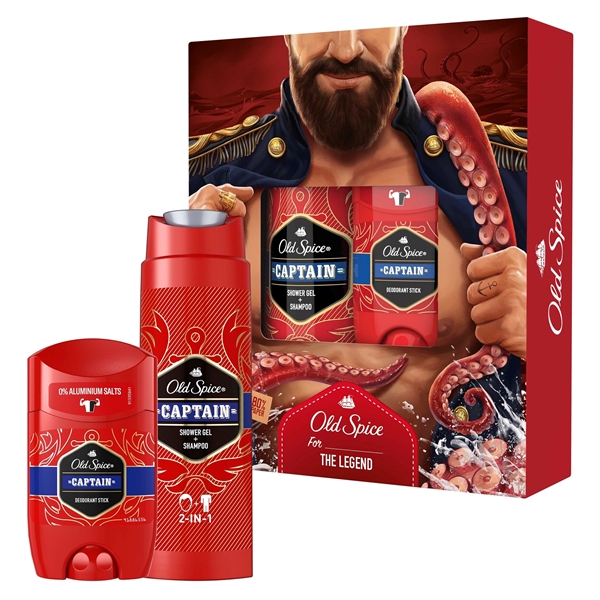 Εικόνα από Old Spice Gift Captain Stick 50ml+2-1 Shower Gel +Shampoo 250ml