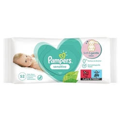 Εικόνα της Pampers Wipes Sensitive 52 Τεμαχίων