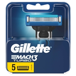 Εικόνα της Gillette Aνταλλακτικά Mach3 Turbo 5 Tεμαχίων