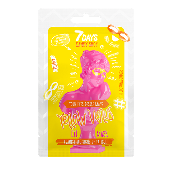 Εικόνα από 7 Days Candy Shop Eye Mask Yellow Venus Banana And Vanilla 10gr