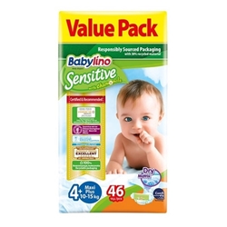 Εικόνα της Babylino Sensitive No4+ 46Tεμ 10-15kg