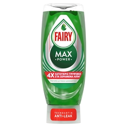 Εικόνα της Fairy Max Power Απορρυπαντικό Πιάτων Υγρό Kανονικό 450ml