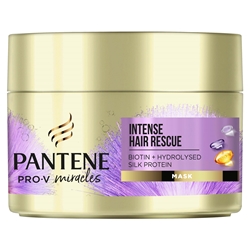 Εικόνα της Pantene Pro-V Miracles Biotin Silk & Glowing Intense Hair Rescue Mask 160ml