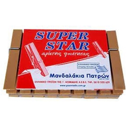 Εικόνα της Μανταλάκια Super Star 18τεμ.