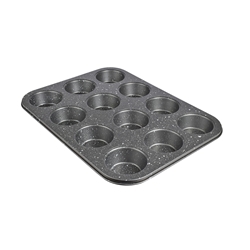Εικόνα της Estia Φόρμα Cupcake/Muffin 12 Θέσεων 36x27x3cm Ανθρακούχος Χάλυβας