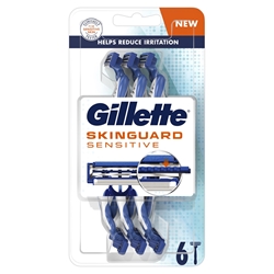 Εικόνα της Gillette SkinGuard Sensitive Ξυραφάκια μιας Χρήσης 6τμχ