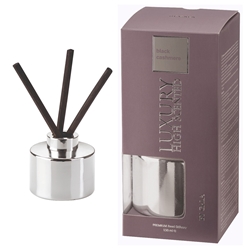 Εικόνα της Diffuser Luxury Black Cashmere 150 ml με 3 Ξυλάκια 8.5x7.5cm