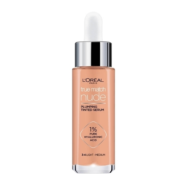 Εικόνα από L'Oreal Paris True Match Nude Plumping Tinted Serum 3-4 Light Medium 30ml