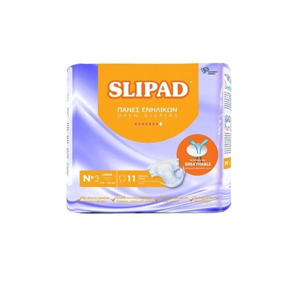 Εικόνα από Slipad Πάνες Ακράτειας Νο3 Large 11 Τεμαχίων