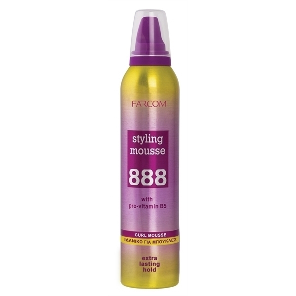 Εικόνα από 888 Styling Mousse – Extra Lasting Hold Τέλειες Μπούκλες 250 ml