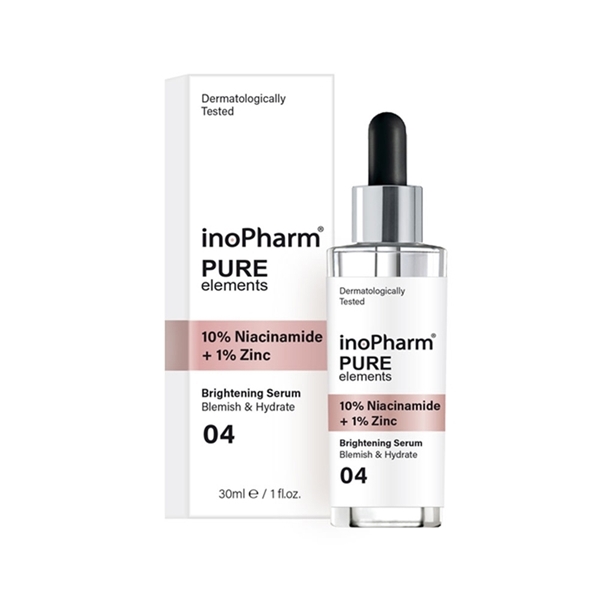 Εικόνα από InoPharm Pure Ορός Προσώπου με 10% Νιασιναμίδη Βιταμίνη Β3 και 1% Ψευδάργυρο 30ml