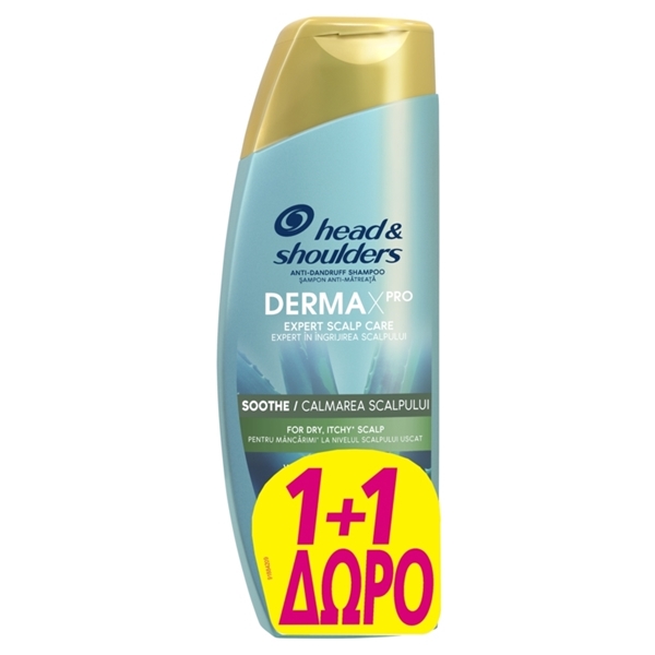 Εικόνα από Head & Shoulders DermaXPro Σαμπουάν κατά της Πιτυρίδας για Όλους τους Τύπους Μαλλιών 300ml(1+1 Δώρο)