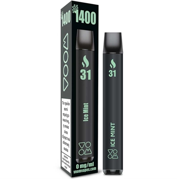 Εικόνα από Voom Disposable Vape 31 Ice Mint Ηλεκτρονικό Τσιγάρο μίας Χρήσης 4ml Χωρίς Νικοτίνη 1400 Puffs