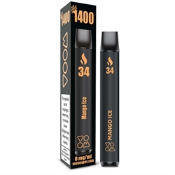 Εικόνα της Voom Disposable Vape 34 Mango Ice Ηλεκτρονικό Τσιγάρο μίας Χρήσης 4ml Χωρίς Νικοτίνη 1400 Puffs