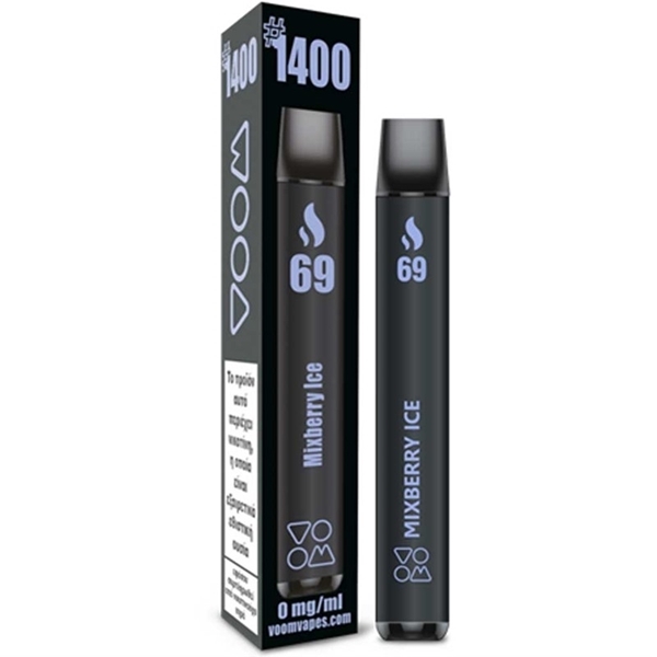 Εικόνα από Voom Disposable Vape 69 Mix Berry Ice Ηλεκτρονικό Τσιγάρο μίας Χρήσης 4ml Χωρίς Νικοτίνη 1400 Puffs